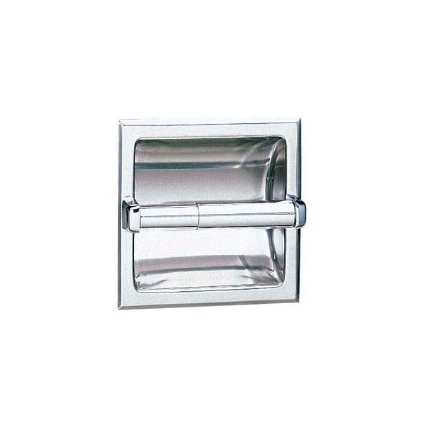 Bobrick Bobrick 600 Series Recessed Single Tissue Dispenser - Satin - B6677 - main